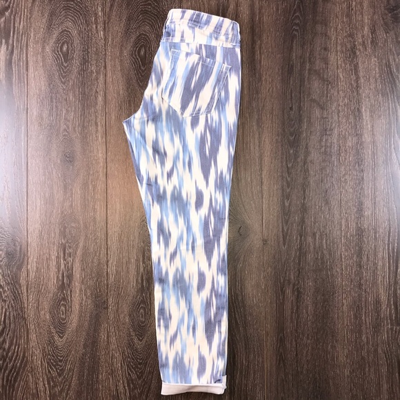 Inc Denim Women’s Skinny Leg Regular Fit Tie-Dye Streak Pants Size 8 - Picture 4 of 5
